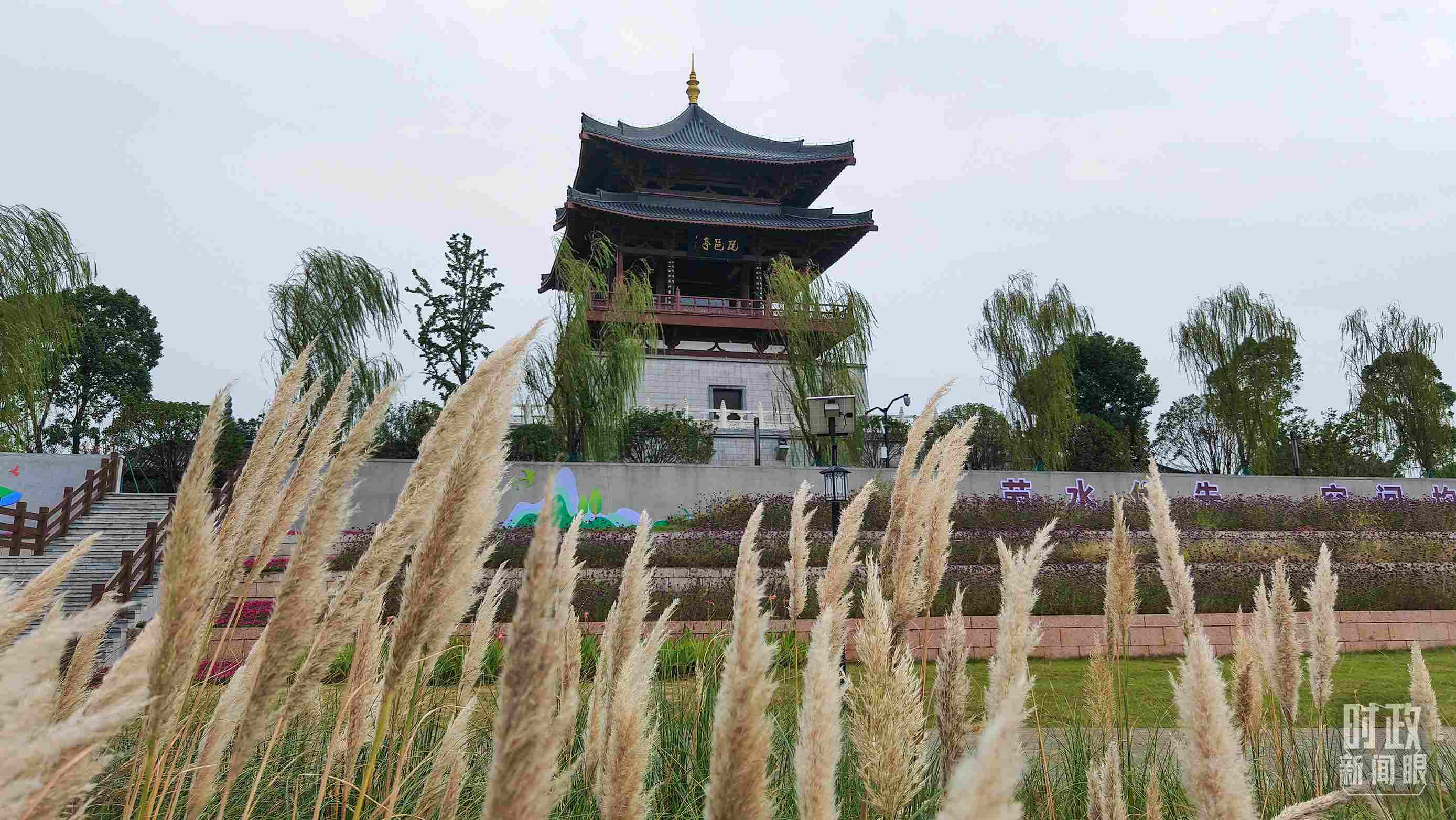 △長江國家文化公園九江城區(qū)段。（總臺央視記者程鋮拍攝）