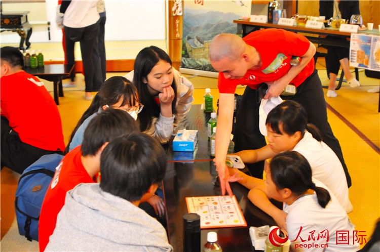 中日青少年聯(lián)歡交流會(huì)現(xiàn)場(chǎng)。人民網(wǎng) 蔣曉辰攝