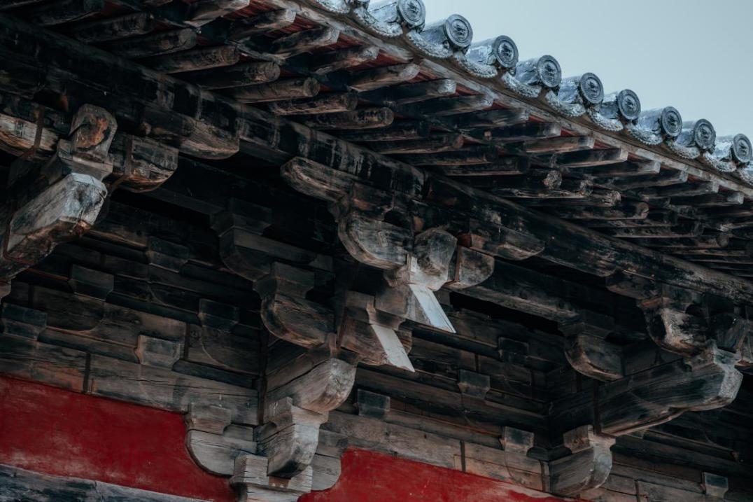 高平市崇明寺古建筑局部。邱活攝